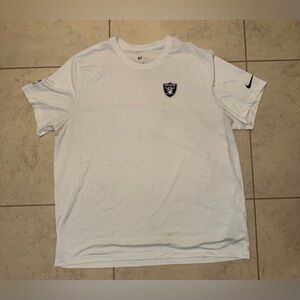 Nike Raiders NFL Dri-FIT "The Nike Tee" Performance Shirt - White - 3XL